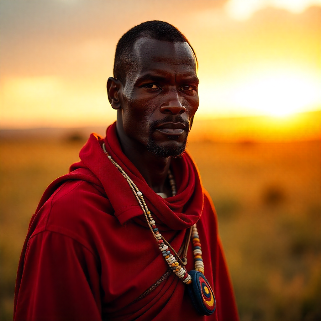 Maasai Warrior Rugby Scarf